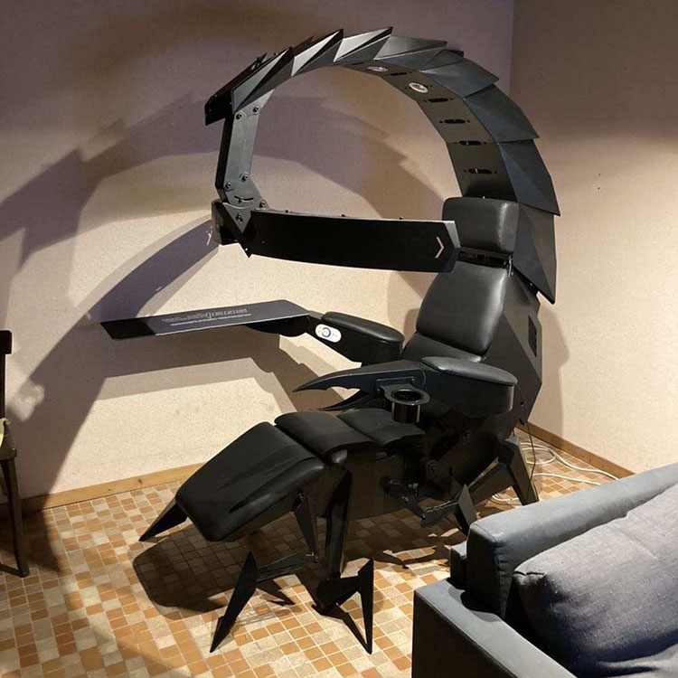 Office Tech Furniture - お手頃価格のモダンデザインRGBハイエンドハイテク多機能ゼロ・グラビティチェアゲーミングスコーピオン