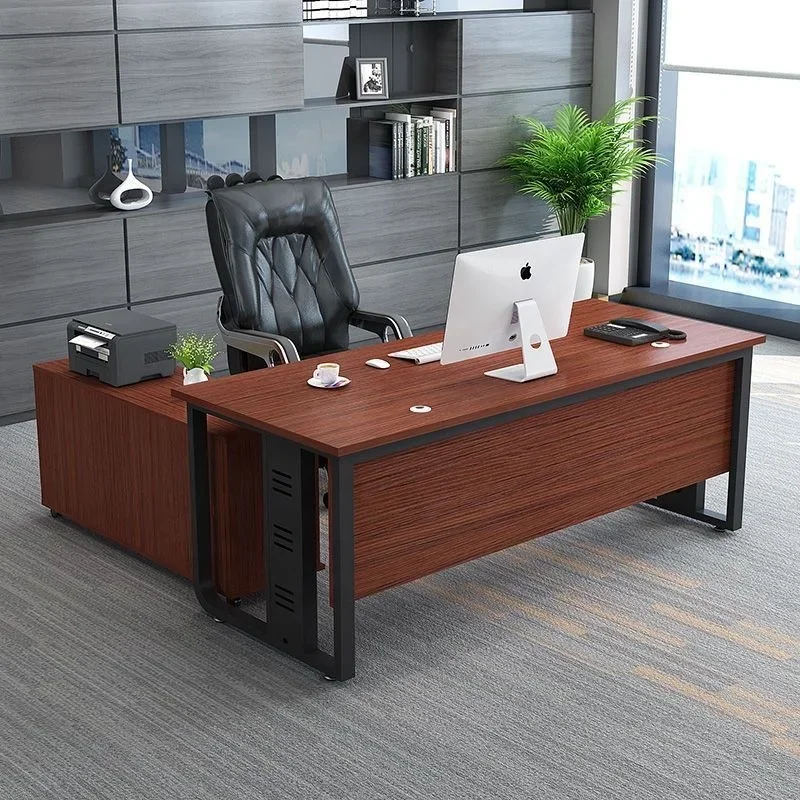 Office Tech Furniture - モダンなオフィス家具デスク、ハイテクエグゼクティブデスク、社長用L字型CEOオフィスデスク
