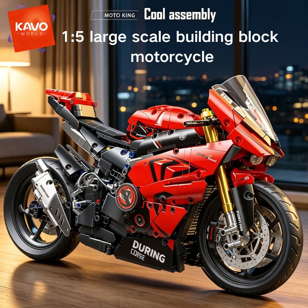 Office Productivity Tech - KAVOWORLD 1:5スケール ビルディングブロック スーパーバイクモデルキット 2024ピース テクニカルレーシング