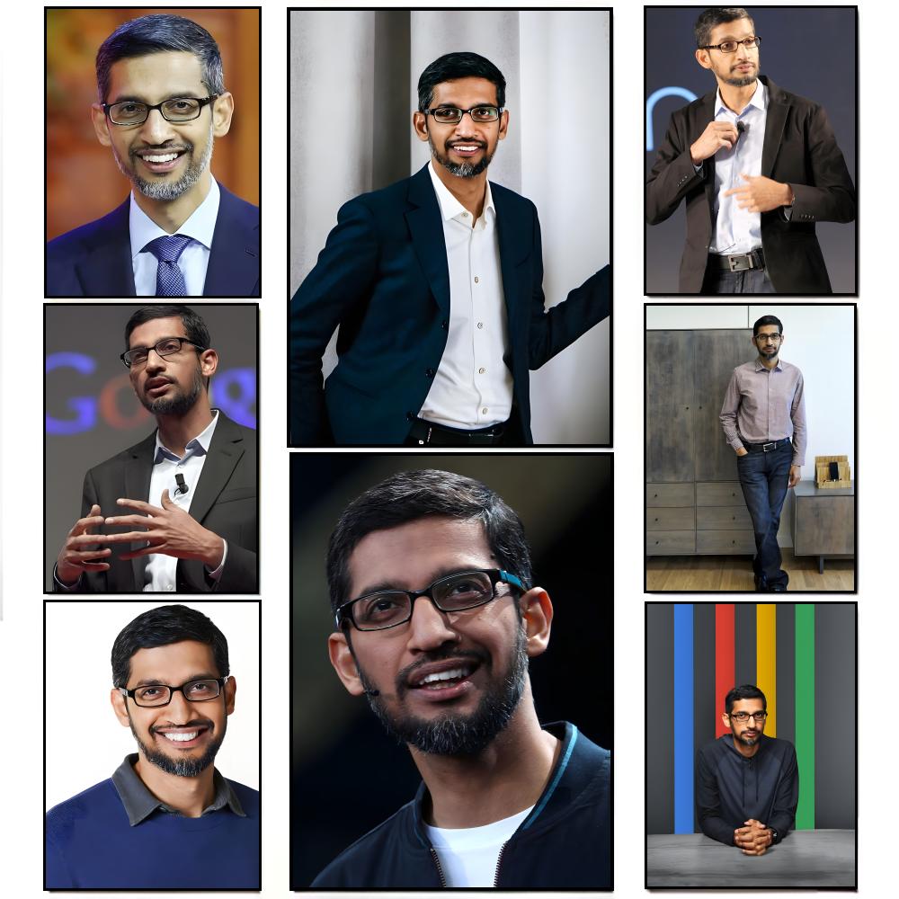 Tech Office Wall Decor - 洗練された企業 S-Sundar Pichai テックリーダーオフィス装飾ポスター HD 防水ウォールステッカーバーリビングルーム装飾ギフト