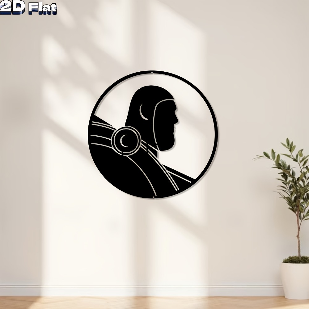 モダンロボットアルミ製ウォールアート、耐候性・防錆性、屋内外 - Tech Office Wall Decor のレビューと価格