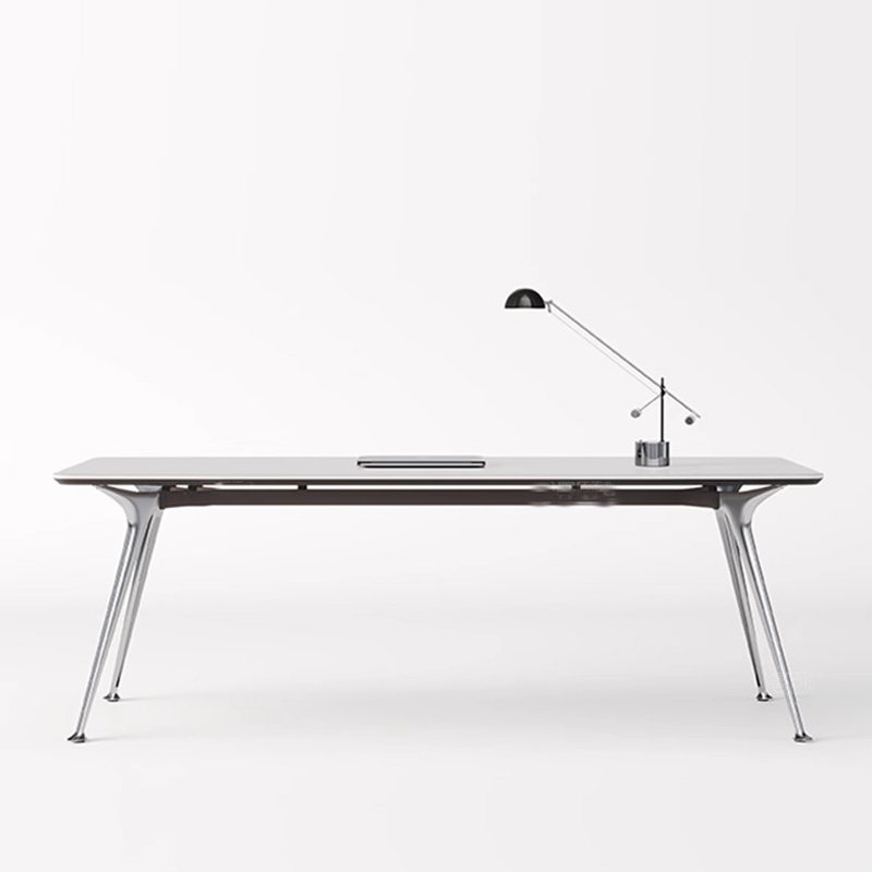 長いストレート型のマネージャーデスク、シンプルでモダン、ファ - Office Management Technology のレビューと価格