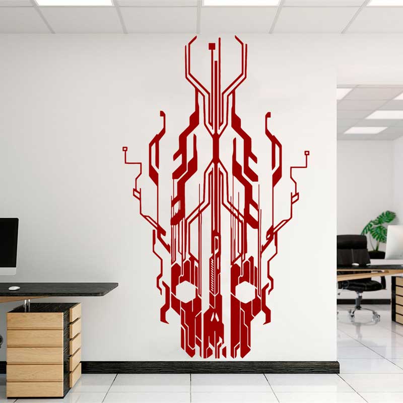 装飾用ウォールステッカーチップ,PCBテクノロジー,スカルビ - Tech Office Wall Decor のレビューと価格
