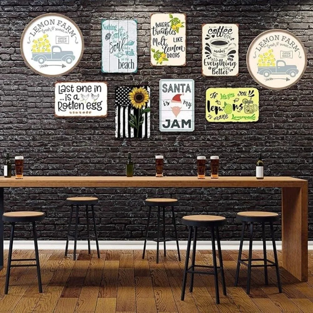 CIFBUY レトロインダストリアル 2D フラットスーパー - Tech Office Wall Decor のレビューと価格