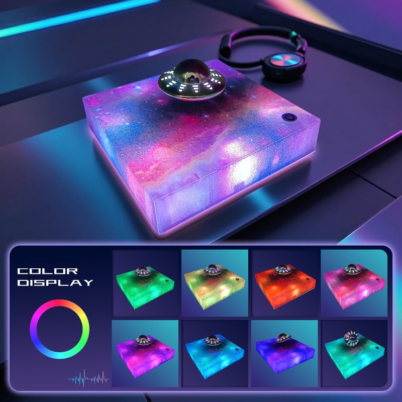 空中浮遊UFOランプ360度回転 °   回転式銀河ライトデ - Office Productivity Tech のレビューと価格