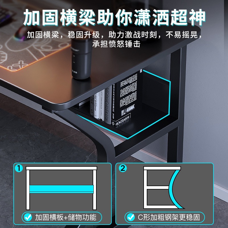 モダンなテックセンスコンピュータデスクデザイナーミニマリスト - Office Tech Furniture のレビューと価格