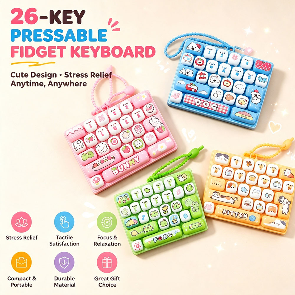 メカニカルキーボードキーホルダー 26グリッドキーキャップ  - Office Productivity Tech のレビューと価格