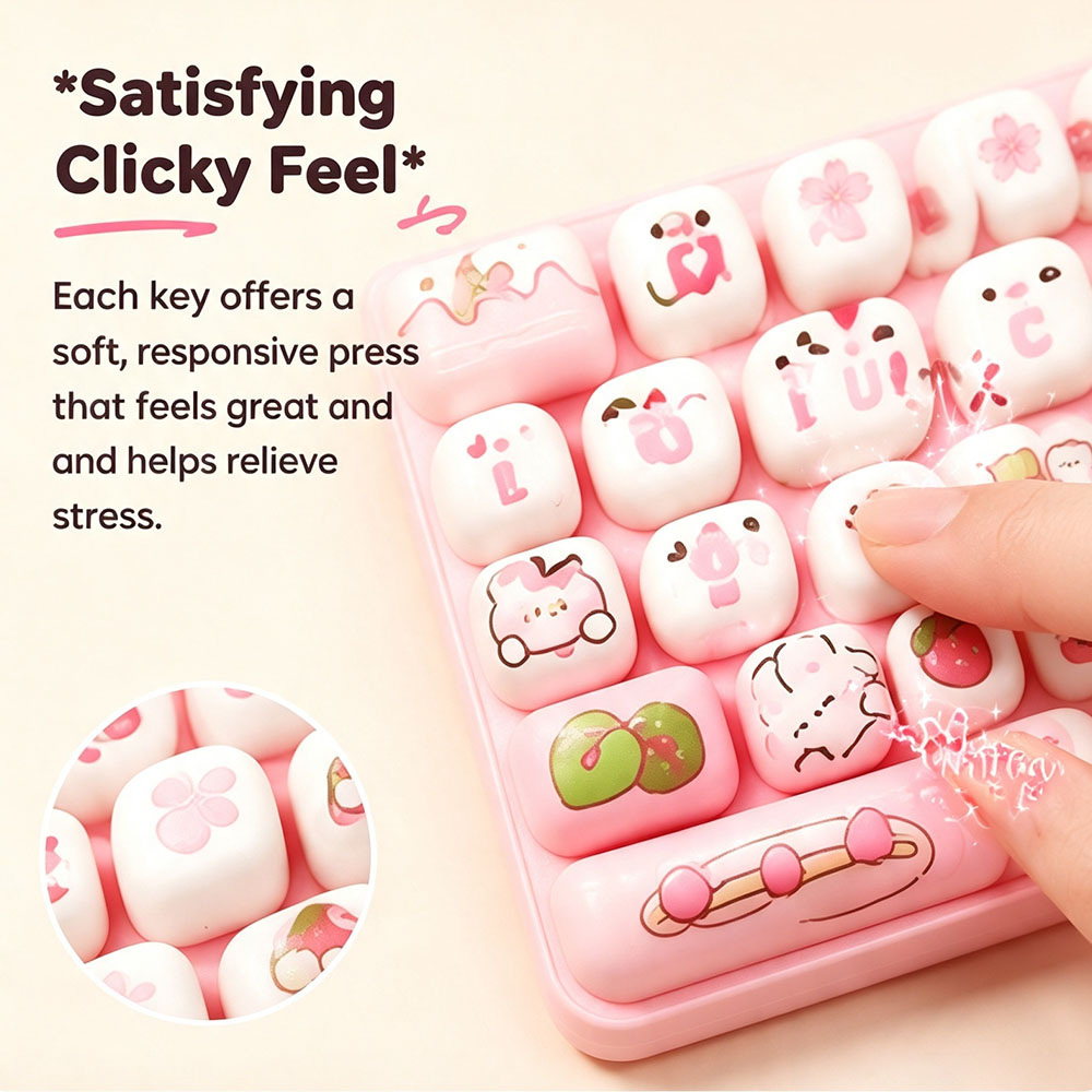 メカニカルキーボードキーホルダー 26グリッドキーキャップ  - Office Productivity Tech のレビューと価格