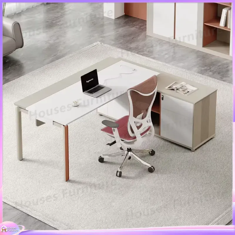 L字型エグゼクティブデスク モダンオフィス家具 ハイテクCE - Office Tech Furniture のレビューと価格