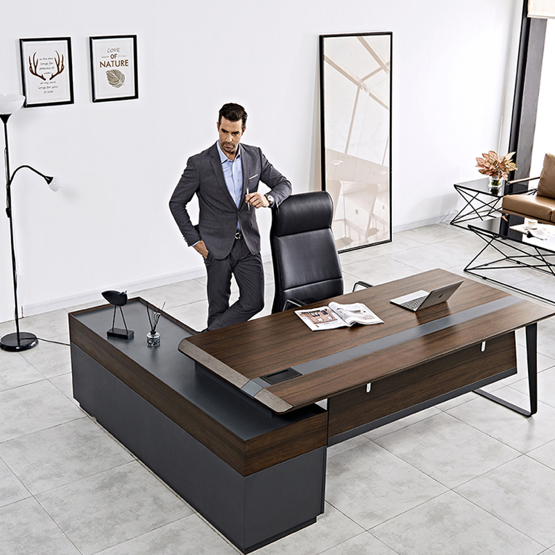 モダンな高級木製オフィスデスクワークステーションテーブルデザ - Office Tech Furniture のレビューと価格