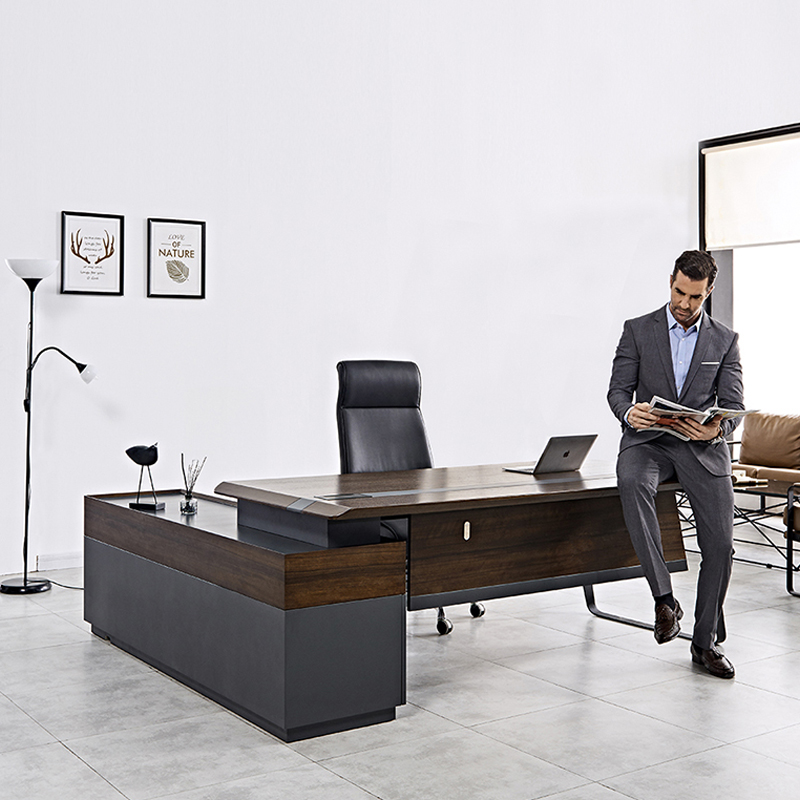 モダンな高級木製オフィスデスクワークステーションテーブルデザ - Office Tech Furniture のレビューと価格