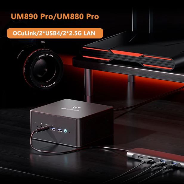MINISFORUM OCuLinkゲーミングミニPC UM - Amd Cpu Ryzen 9 のレビューと価格