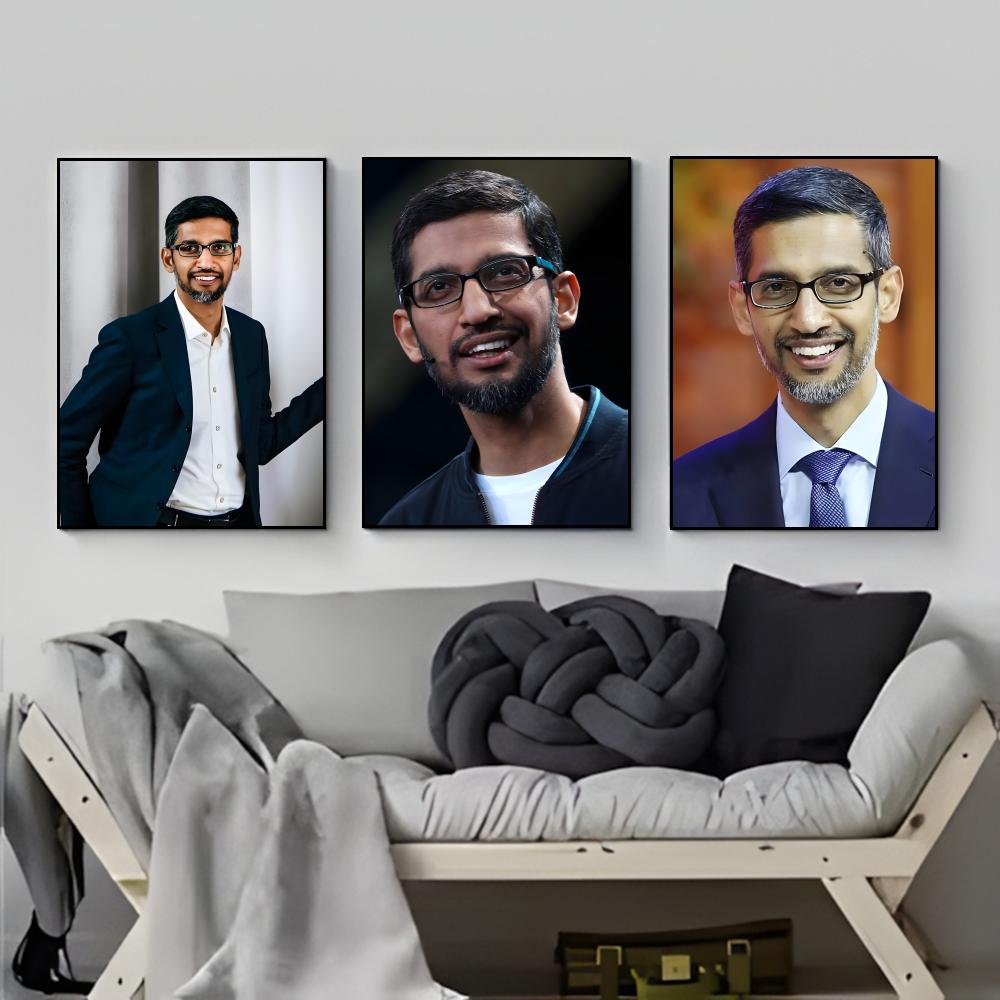 洗練された企業 S-Sundar Pichai テックリーダ - Tech Office Wall Decor のレビューと価格