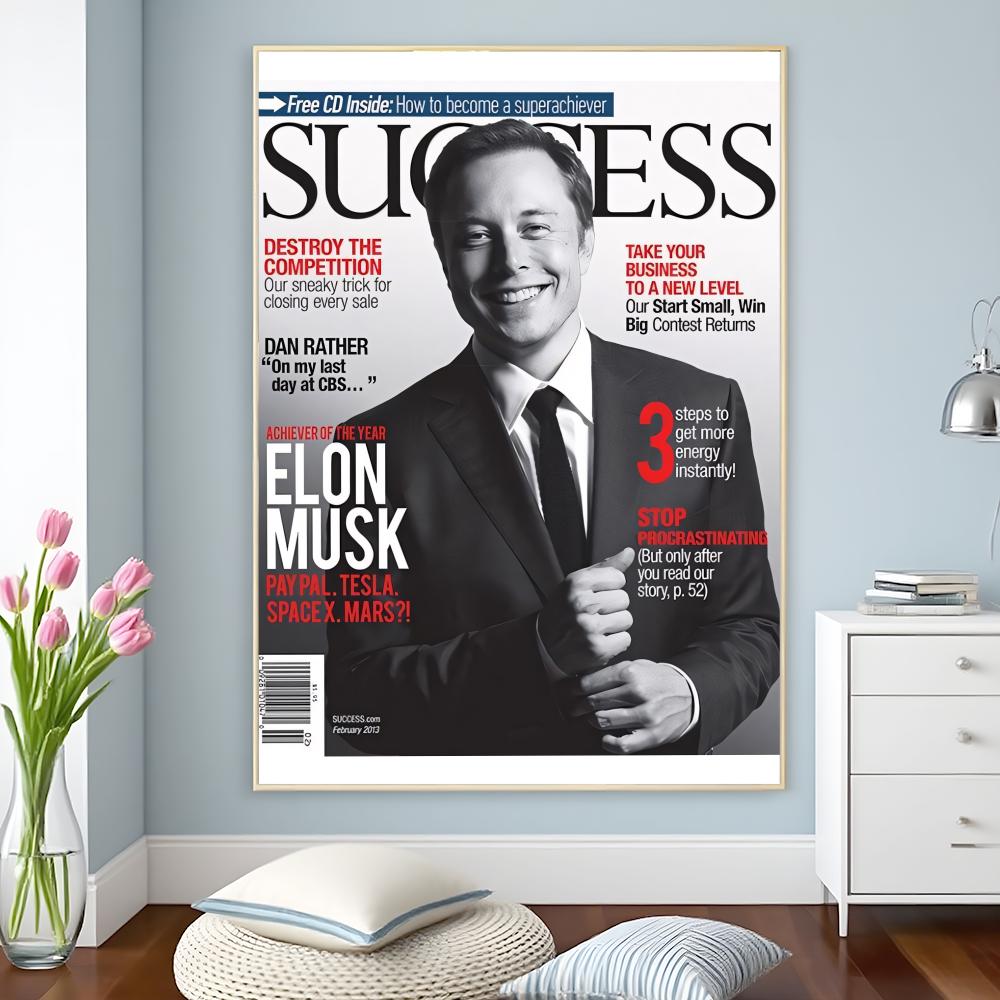 イーロン・マスク ドージファーザー テクノロジーの先駆者 ス - Tech Office Wall Decor のレビューと価格